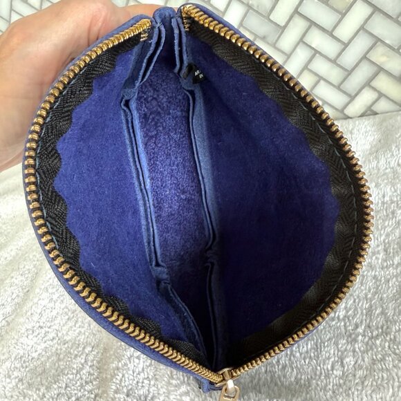 Portland Leather AP Large Cobalt Seashell Pouch - Brand New - Picture 7 of 8